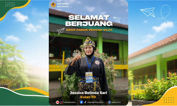 Siswa SMP Negeri 1 Banyakan Ikuti O2SN Pencak Silat Tingkat Kabupaten Kediri Tahun 2026